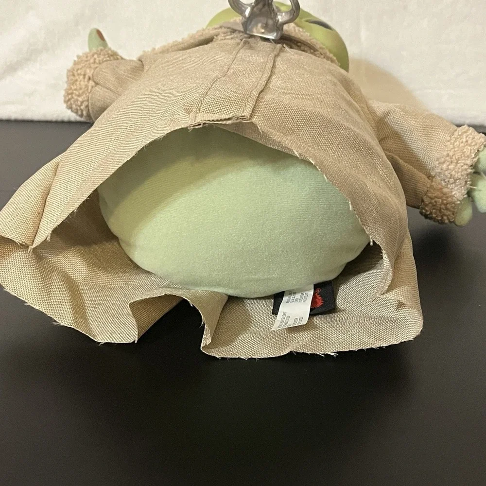 Baby Yoda Plush Toy Doll w/ Beige Outfit & Necklace Office Decor Mattel 2021 12